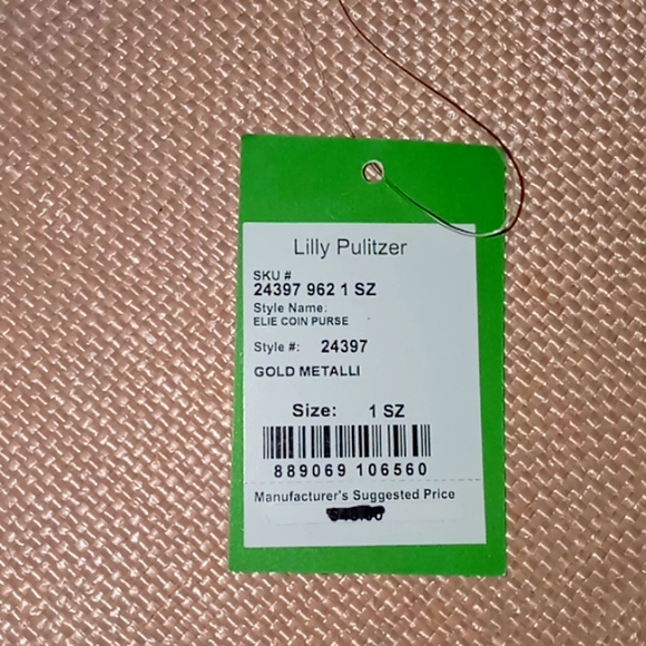 Lilly Pulitzer Gold Elephant Coin Purse - Picture 4 of 4